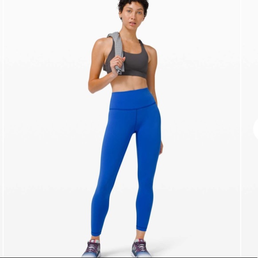 Lululemon Wunder Train high rise 25’’ Cerulean Blue